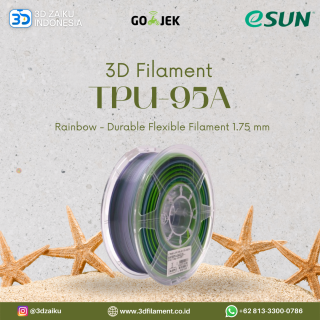 eSUN 3D Filament TPU-95A Rainbow Durable Flexible Filament 1.75 mm